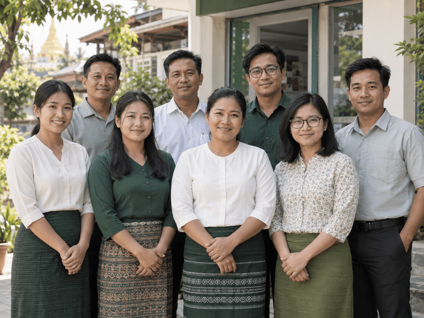 Zayate ဝန်ထမ်းအဖွဲ့ကို ကိုယ်စားပြုသည့် အဖွဲ့လိုက်ပုံရိပ်
